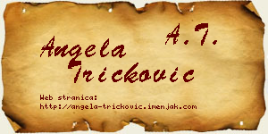 Angela Tričković vizit kartica